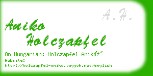 aniko holczapfel business card